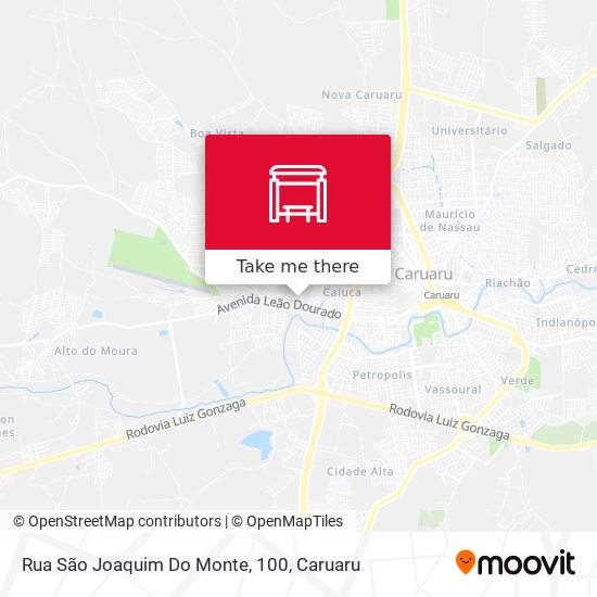 Mapa Rua São Joaquim Do Monte, 100