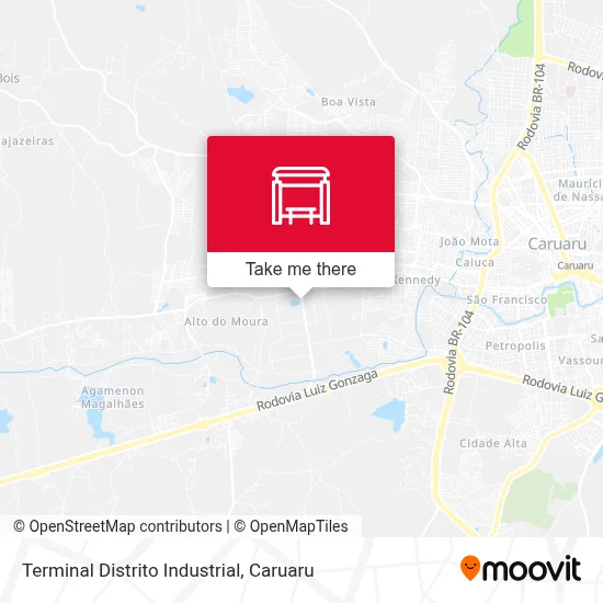 Terminal Distrito Industrial map