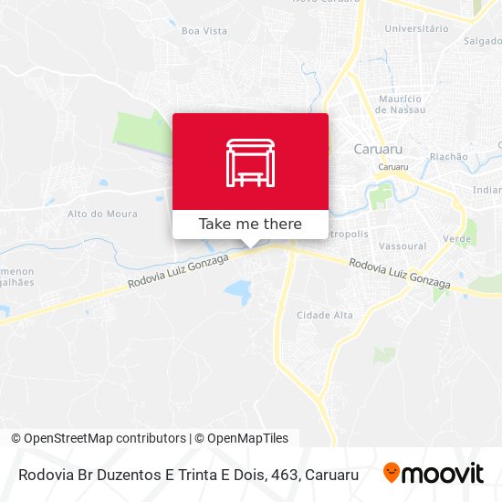 Rodovia Br Duzentos E Trinta E Dois, 463 map