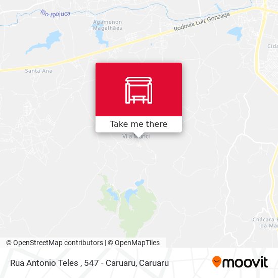 Rua Antonio Teles , 547 - Caruaru map