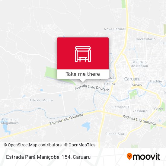 Estrada Pará Maniçoba, 154 map