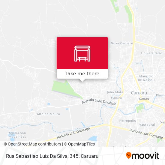 Rua Sebastiao Luiz Da Silva, 345 map