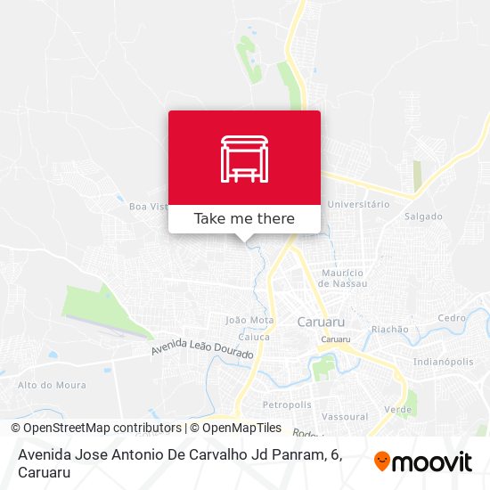 Mapa Avenida Jose Antonio De Carvalho Jd Panram, 6