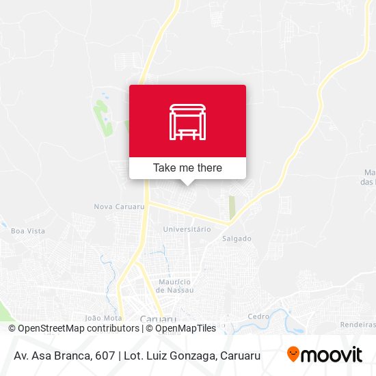 Mapa Av. Asa Branca, 607 | Lot. Luiz Gonzaga