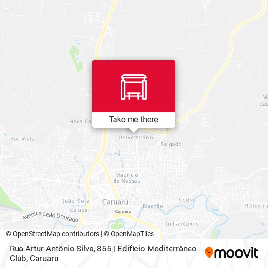 Mapa Rua Artur Antônio Silva, 855 | Edifício Mediterrâneo Club