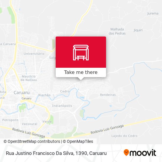 Rua Justino Francisco Da Silva, 1390 map