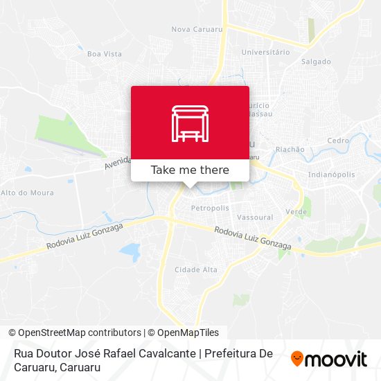 Mapa Rua Doutor José Rafael Cavalcante | Prefeitura De Caruaru