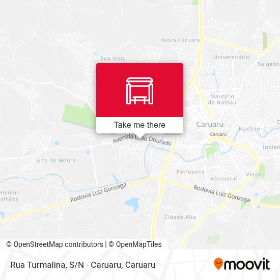Rua Turmalina, S/N - Caruaru map