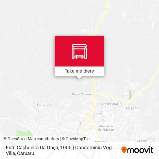 Estr. Cachoeira Da Onça, 1005 | Condomínio Vog Ville map