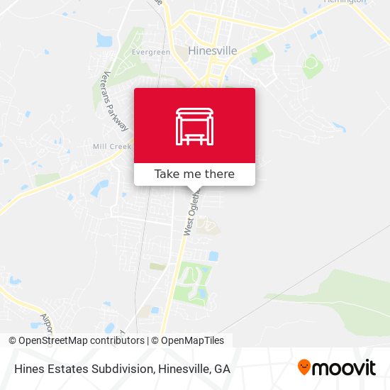 Mapa de Hines Estates Subdivision