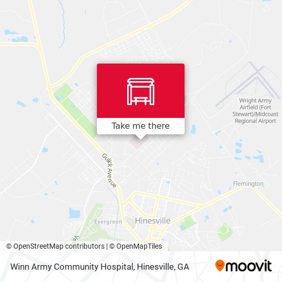 Winn Army Community Hospital map