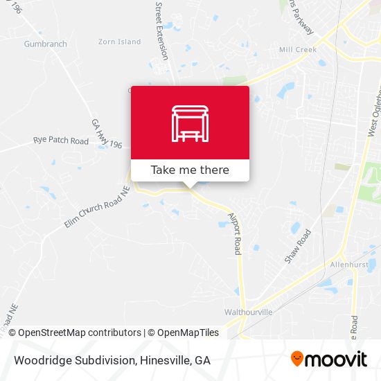 Woodridge Subdivision map