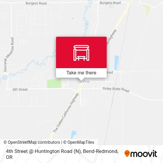 Mapa de 4th Street @ Huntington Road (N)