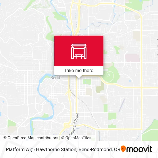 Mapa de Platform A @ Hawthorne Station