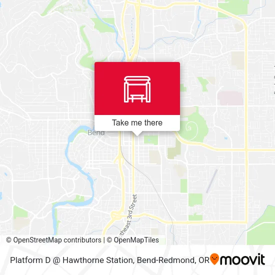 Mapa de Platform D @ Hawthorne Station