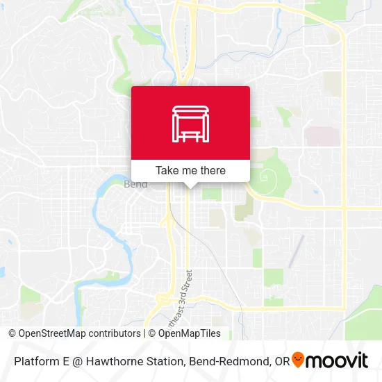 Mapa de Platform E @ Hawthorne Station