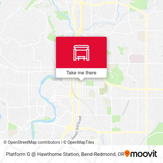 Mapa de Platform G @ Hawthorne Station