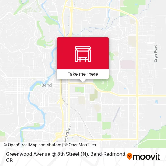 Mapa de Greenwood Avenue @ 8th Street (N)