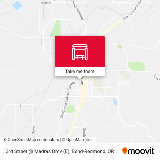 Mapa de 3rd Street @ Madras Dmv (E)