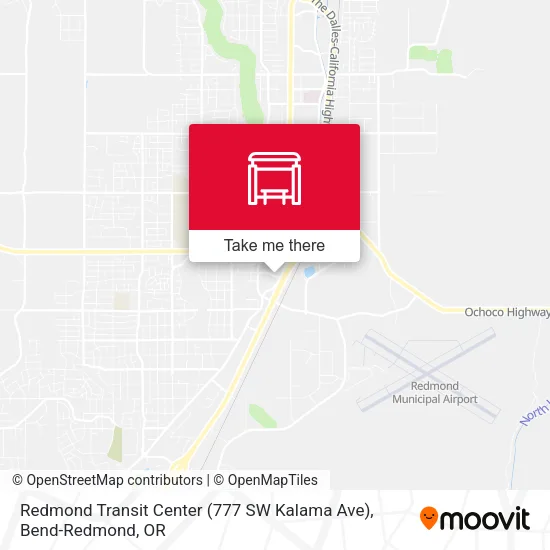 Mapa de Redmond Transit Center (777 SW Kalama Ave)