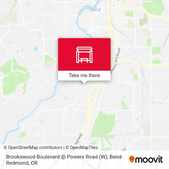 Mapa de Brookswood Boulevard @ Powers Road (W)