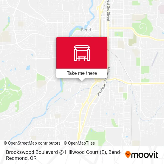 Mapa de Brookswood Boulevard @ Hillwood Court (E)
