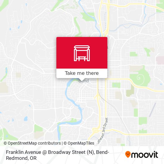 Mapa de Franklin Avenue @ Broadway Street (N)