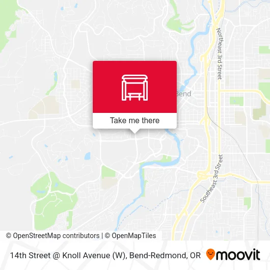 Mapa de 14th Street @ Knoll Avenue (W)