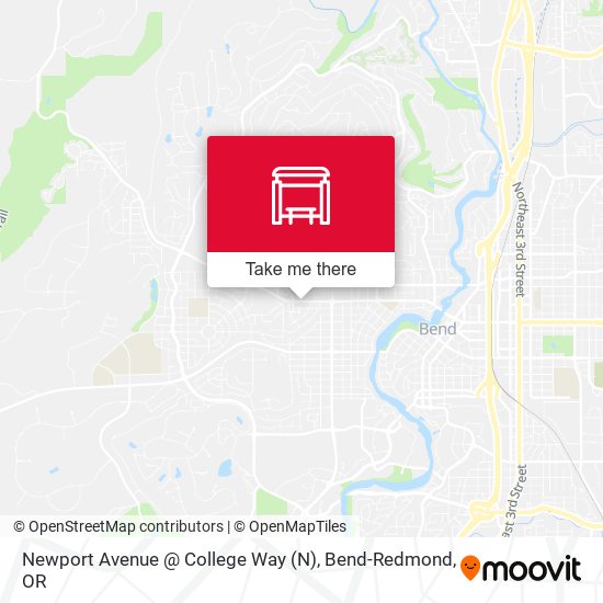 Newport Avenue @ College Way map