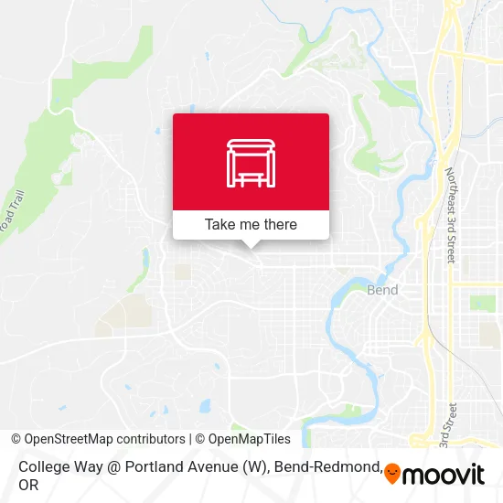 Mapa de College Way @ Portland Avenue