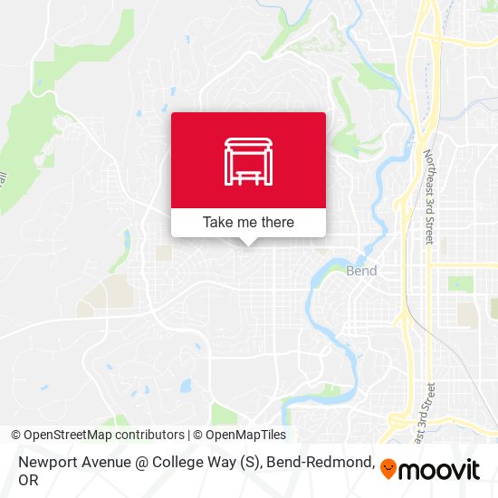 Mapa de Newport Avenue @ College Way (S)