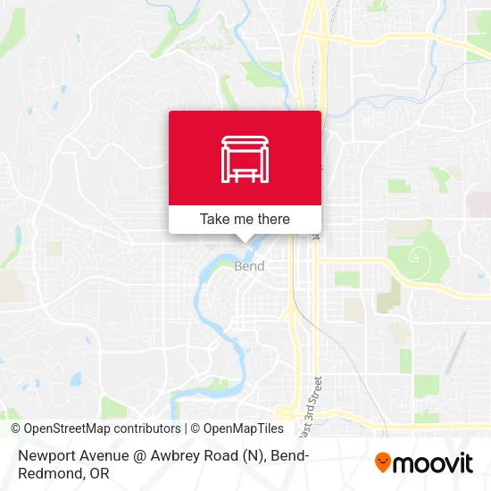 Mapa de Newport Avenue @ Awbrey Road
