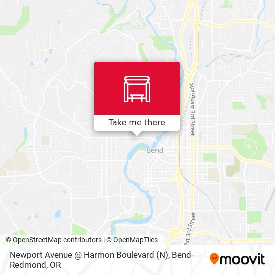 Mapa de Newport Avenue @ Harmon Boulevard