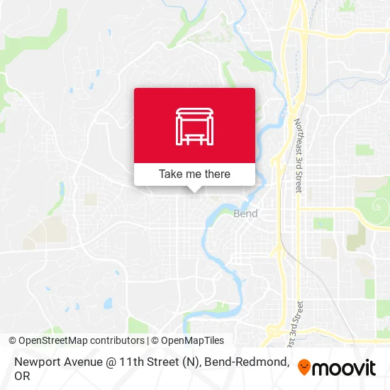 Mapa de Newport Avenue @ 11th Street