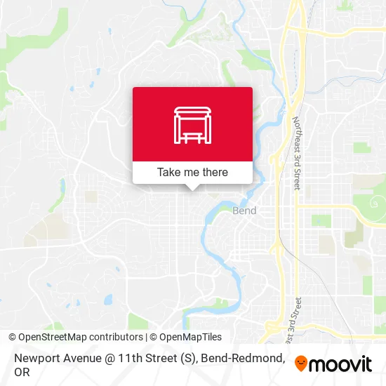 Mapa de Newport Avenue @ 11th Street