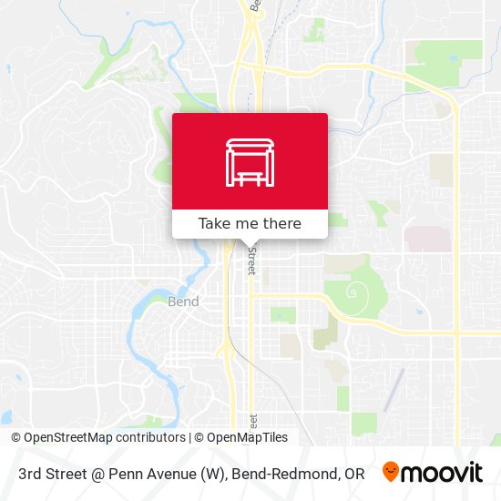 Mapa de 3rd Street @ Penn Avenue (W)