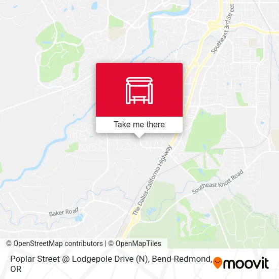 Mapa de Poplar Street @ Lodgepole Drive (N)
