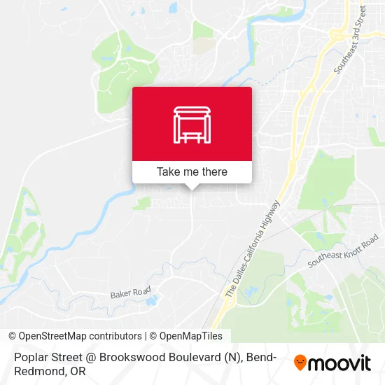Mapa de Poplar Street @ Brookswood Boulevard (N)