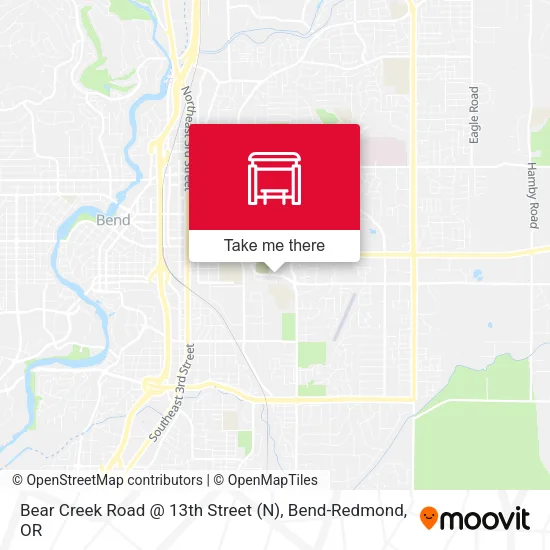 Mapa de Bear Creek Road @ 13th Street (N)