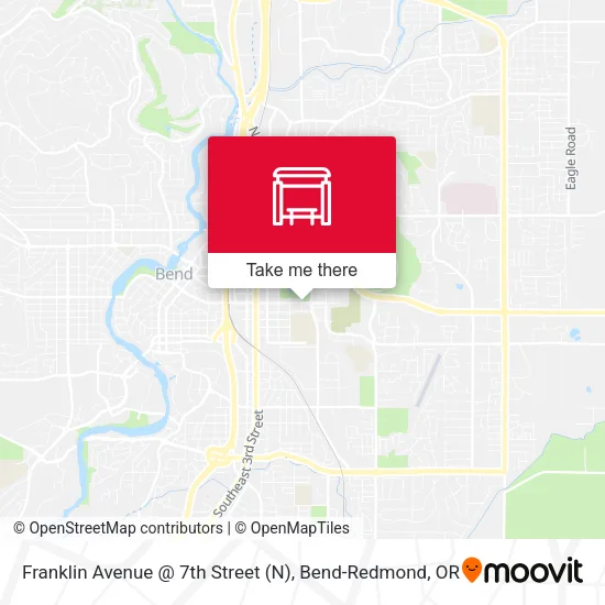 Mapa de Franklin Avenue @ 7th Street (N)