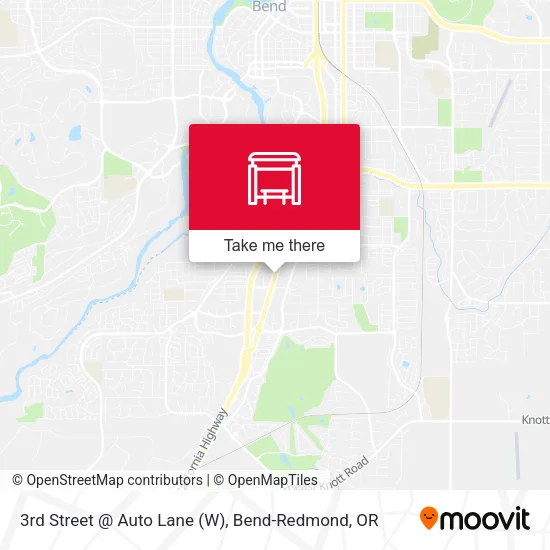 Mapa de 3rd Street @ Auto Lane (W)