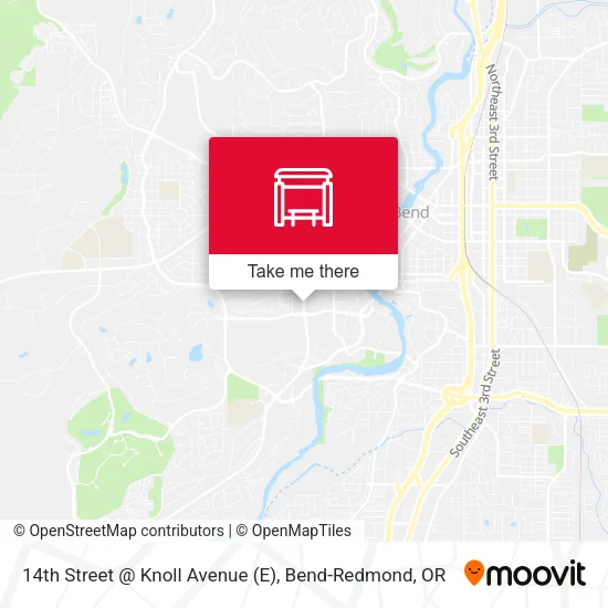 Mapa de 14th Street @ Knoll Avenue (E)