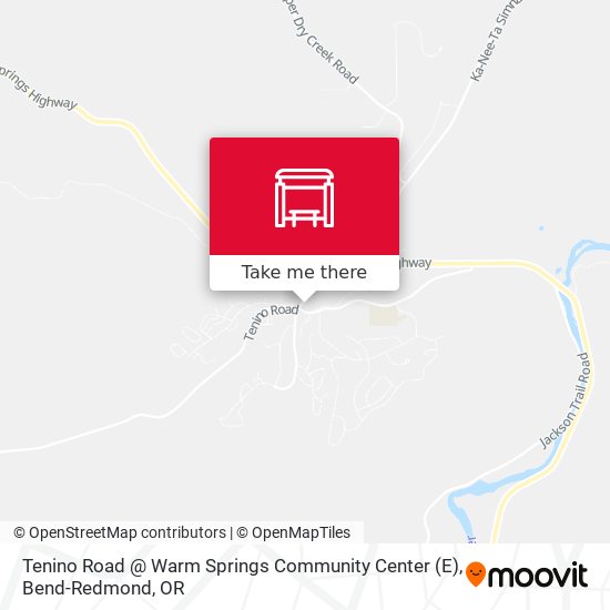 Mapa de Tenino Road @ Warm Springs Community Center (E)