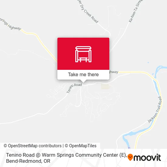Tenino Road @ Warm Springs Community Center (E) map