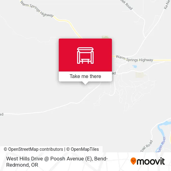 Mapa de West Hills Drive @ Poosh Avenue (E)