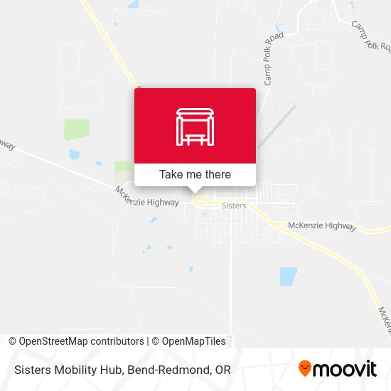 Sisters Mobility Hub map