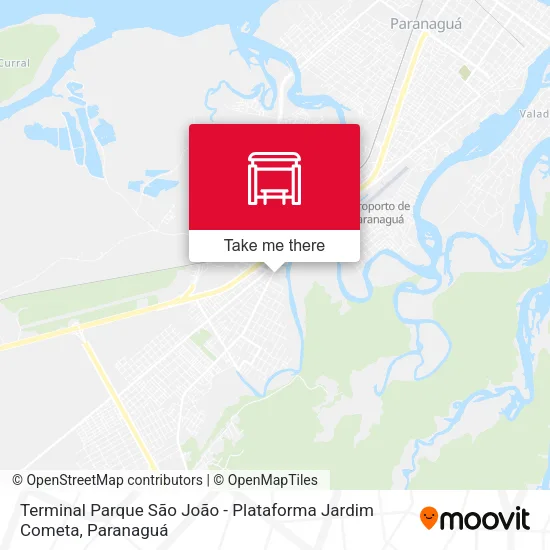 Terminal Parque São João - Plataforma Jardim Cometa map