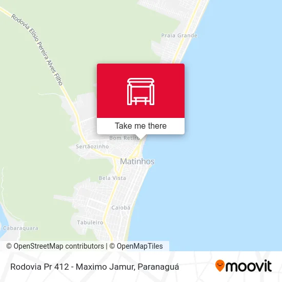 Rodovia Pr 412 - Maximo Jamur map