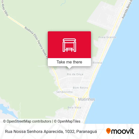 Rua Nossa Senhora Aparecida, 1032 map