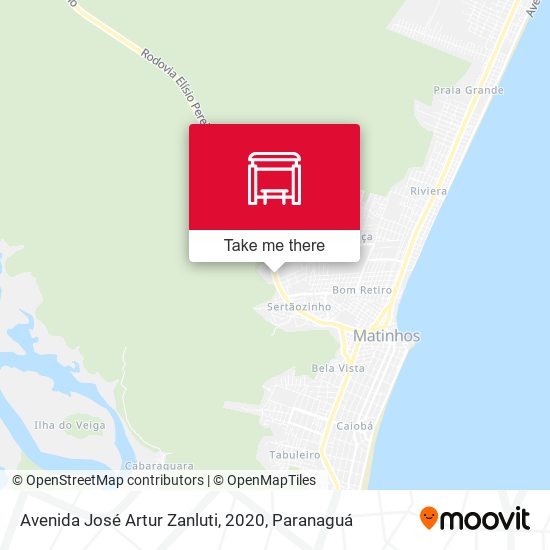 Avenida José Artur Zanluti, 2020 map